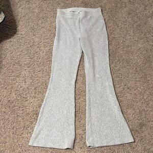 Aerie medium regular gray flare pants